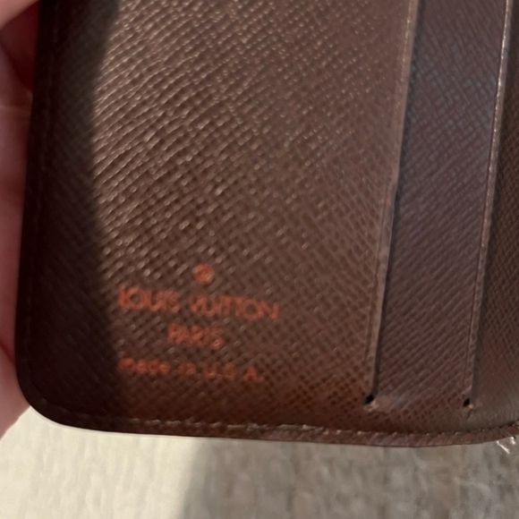 Authentic Louis Vuitton Damier Ebene Short Wallet - Picture 8 of 9